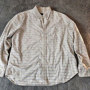 J Crew Button Down Shirt Stripped Long Sleeve Mens XL
